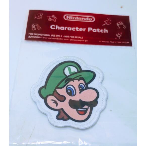 Nintendo 3M Sealed Promo Character Patch Luigi - Picture 2 of 4